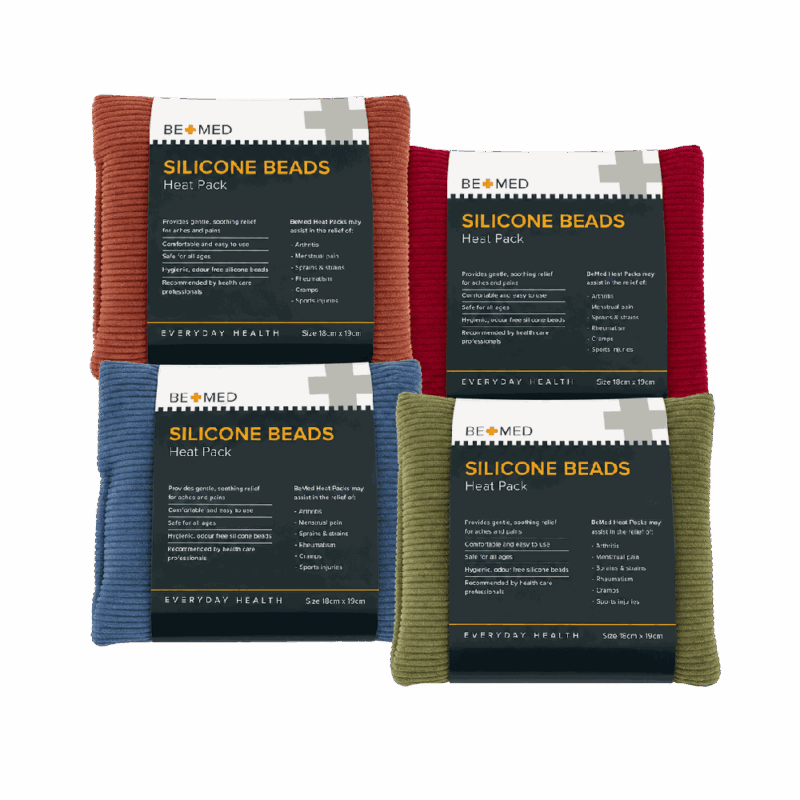 Silicone Beads Heat Pack - Corduroy - 18cm x 19cm - Bemed