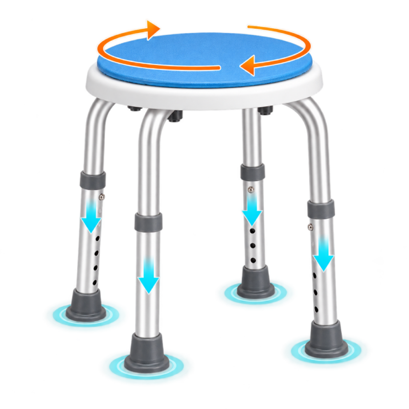 Shower Stool Rotating