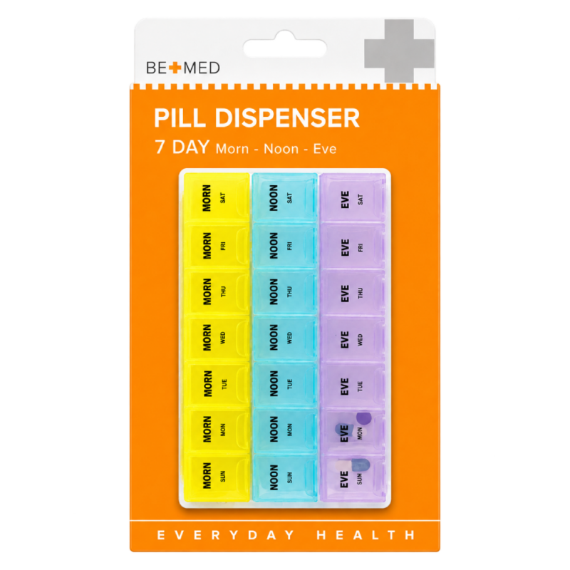 Pill Dispenser - 7 Days - 3 Doses/Day - Bemed