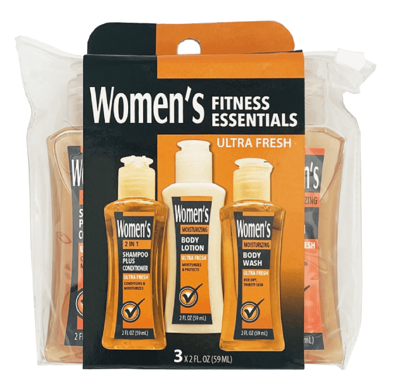 Women's Fitness Essentials - Travel Kit - 3 Pack x 59ml