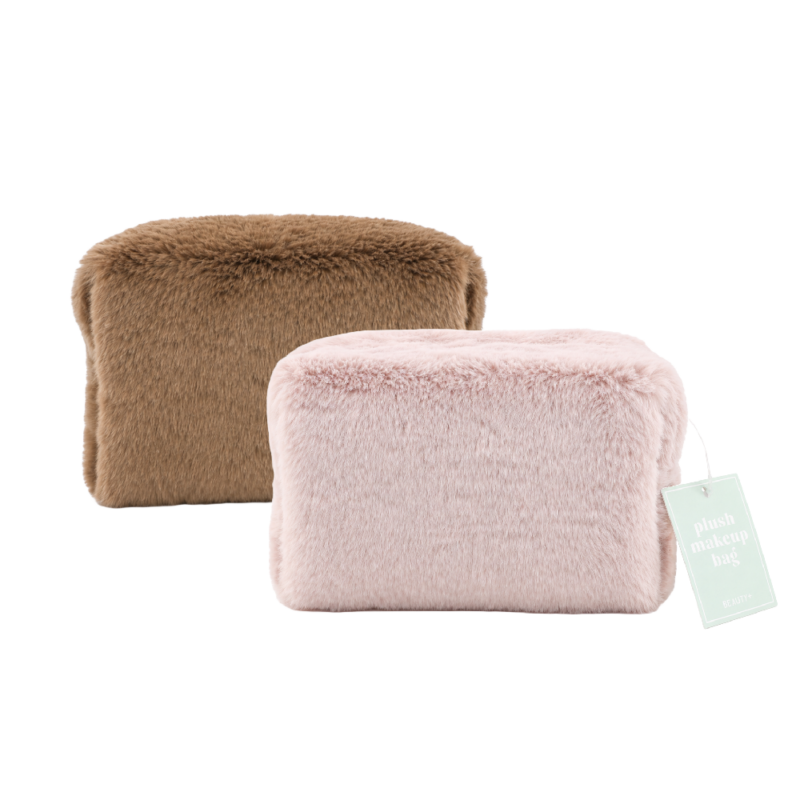 Plush Makeup Bag 20 x 14 x 13cm