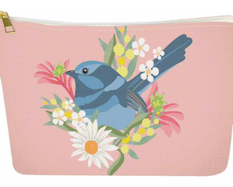 Christie Williams - Multi Pouch - Blue Wren, Botanical [6]