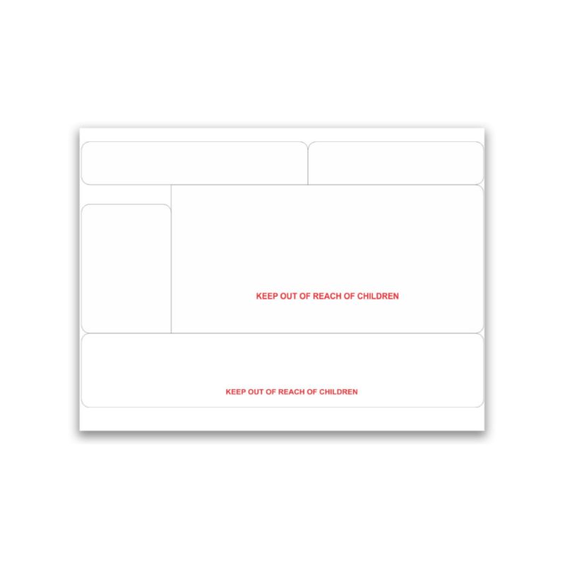 Dispensing Labels Blank - Fred- 500 Labels