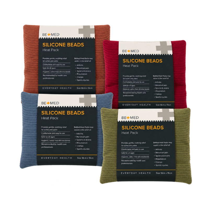 Silicone Beads Heat Pack - Corduroy - 18cm x 19cm - Bemed