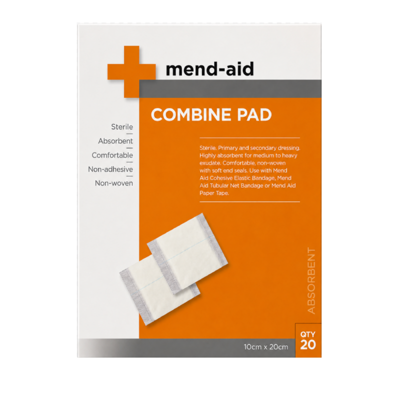 Combine Pad - 10cm x 20cm - 20 Pieces - Mend-Aid