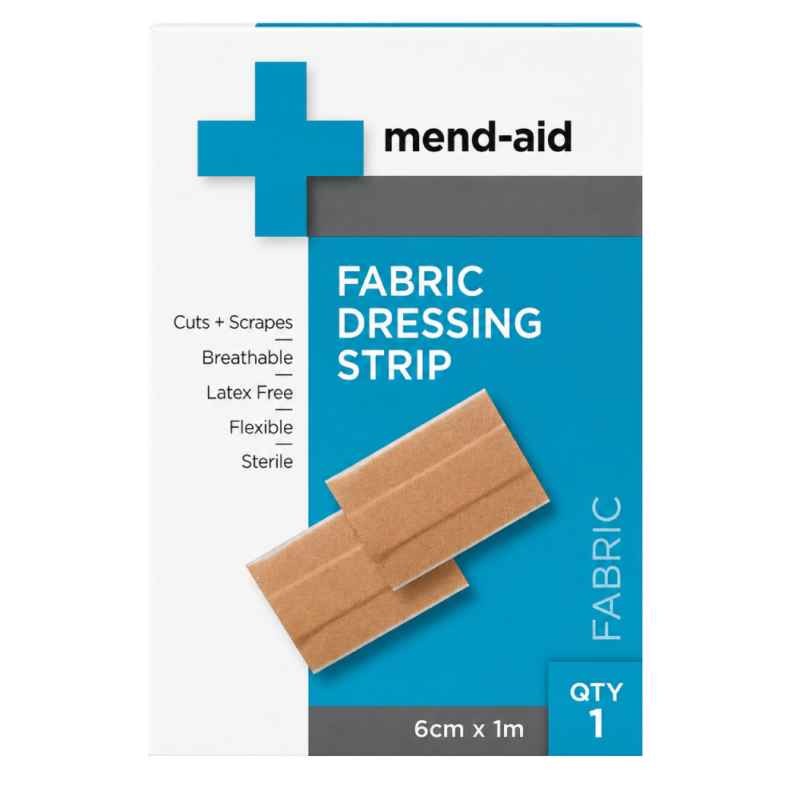 Fabric Dressing Strip - 6cm x 1m - [Display x 6] - Mend-Aid