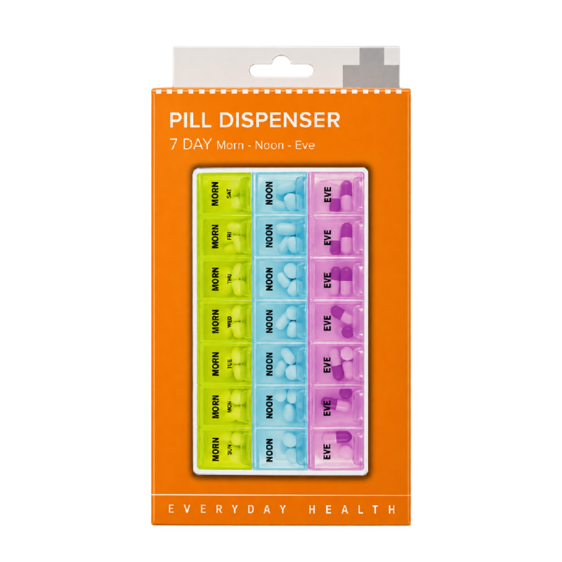 Pill Dispenser - 7 Days - 3 Doses/Day - Bemed