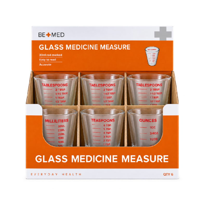 Glass Medicine Measure - 30ml - Display x6