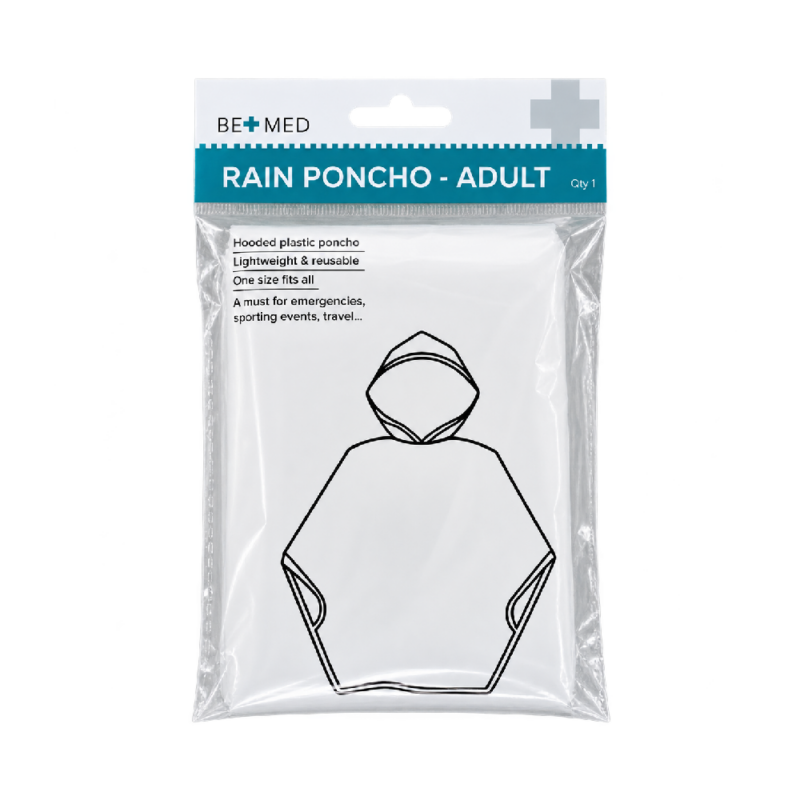 Raincoat/Poncho with Hood - Adult - Bemed