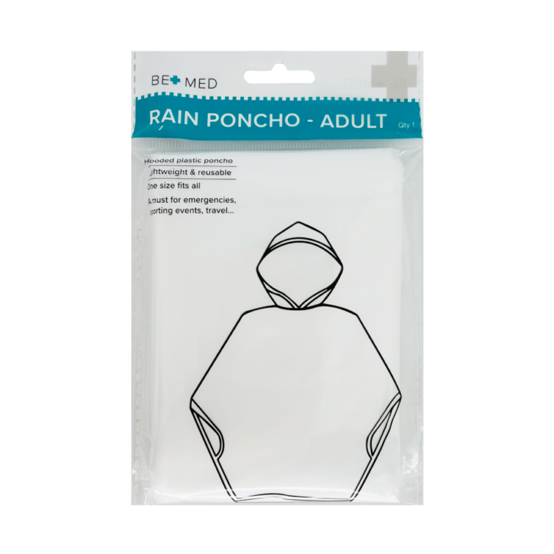 Raincoat/Poncho with Hood - Adult - Bemed