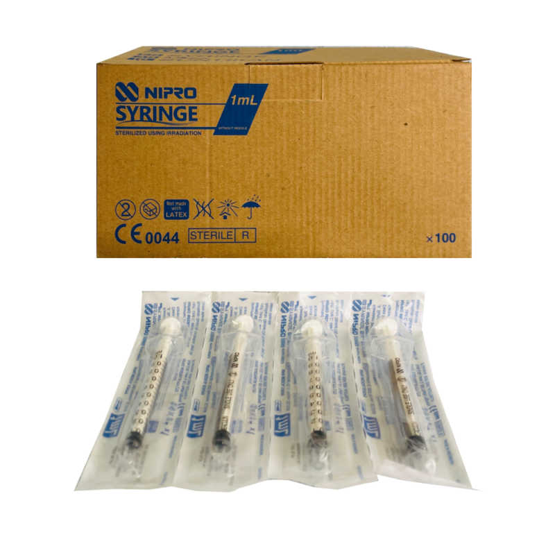 L/Slip Syringe - 1ml  - 100 Pieces