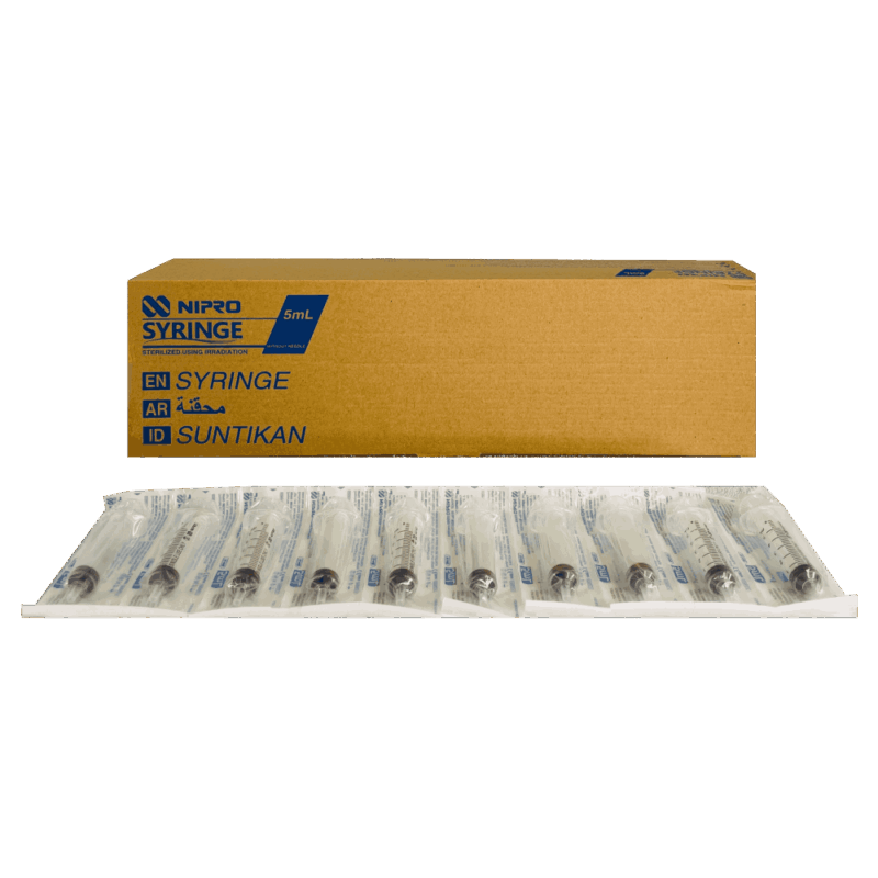 L/Slip Syringe - 5ml - 100 Pieces
