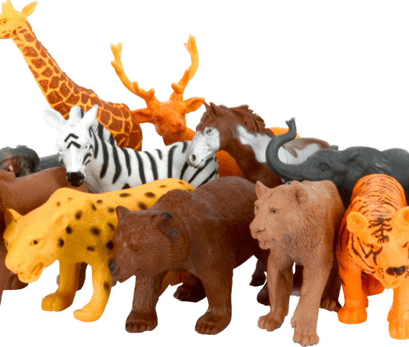 Toys - Animal Jungle - Assorted - 11-14cm - [Display x 12]